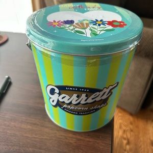 Teal and Lime Decorative Tin